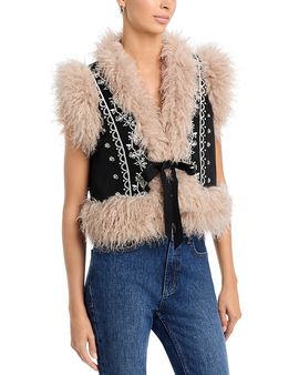 Cinq A Sept Cinq a Sept Amaranthe Faux Shearling Vest