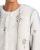 Cinq A Sept Cinq a Sept Benson Crystal Brooch Faux Fur Coat - 6