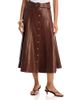 Cinq A Sept Cinq a Sept Briony Faux Leather Midi Skirt - 1