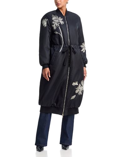 Cinq A Sept Cinq a Sept Celestina Embroidered Long Coat