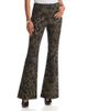Cinq A Sept Cinq a Sept Charlie Printed Patchwork Lace High Rise Flare Jeans in Biscotti/Black - 1