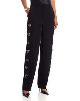 Cinq A Sept Cinq a Sept Crown Jewel Embellished Pants