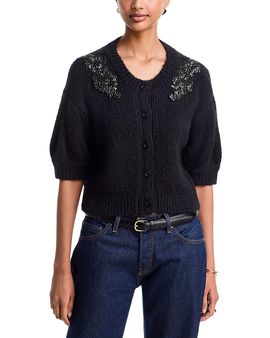 Cinq A Sept Cinq a Sept Crystal Ivy Millicent Cardigan Sweater