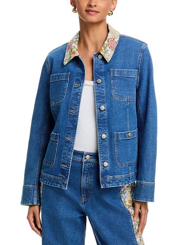 Cinq A Sept Cinq a Sept Dalton Jean Jacket in Saphire