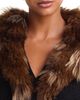 Cinq A Sept Cinq a Sept Della Faux Fur Trim Wool V Neck Cardigan - 4