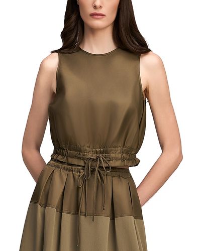 Cinq A Sept Cinq a Sept Elisabetta Scoop Neck Back Keyhole Top