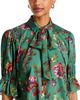 Cinq A Sept Cinq a Sept Fiona Printed Chiffon Bow Blouse - 4
