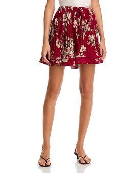 Cinq A Sept Cinq a Sept Hand Sketched Floral Print Skirt