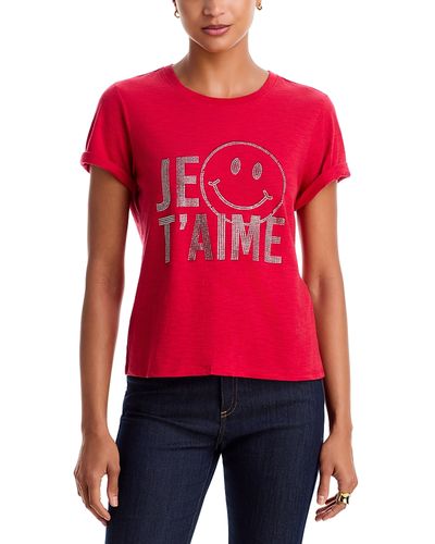 Cinq A Sept Cinq a Sept Heatset Je T'aime Smiley Shrunken Tee