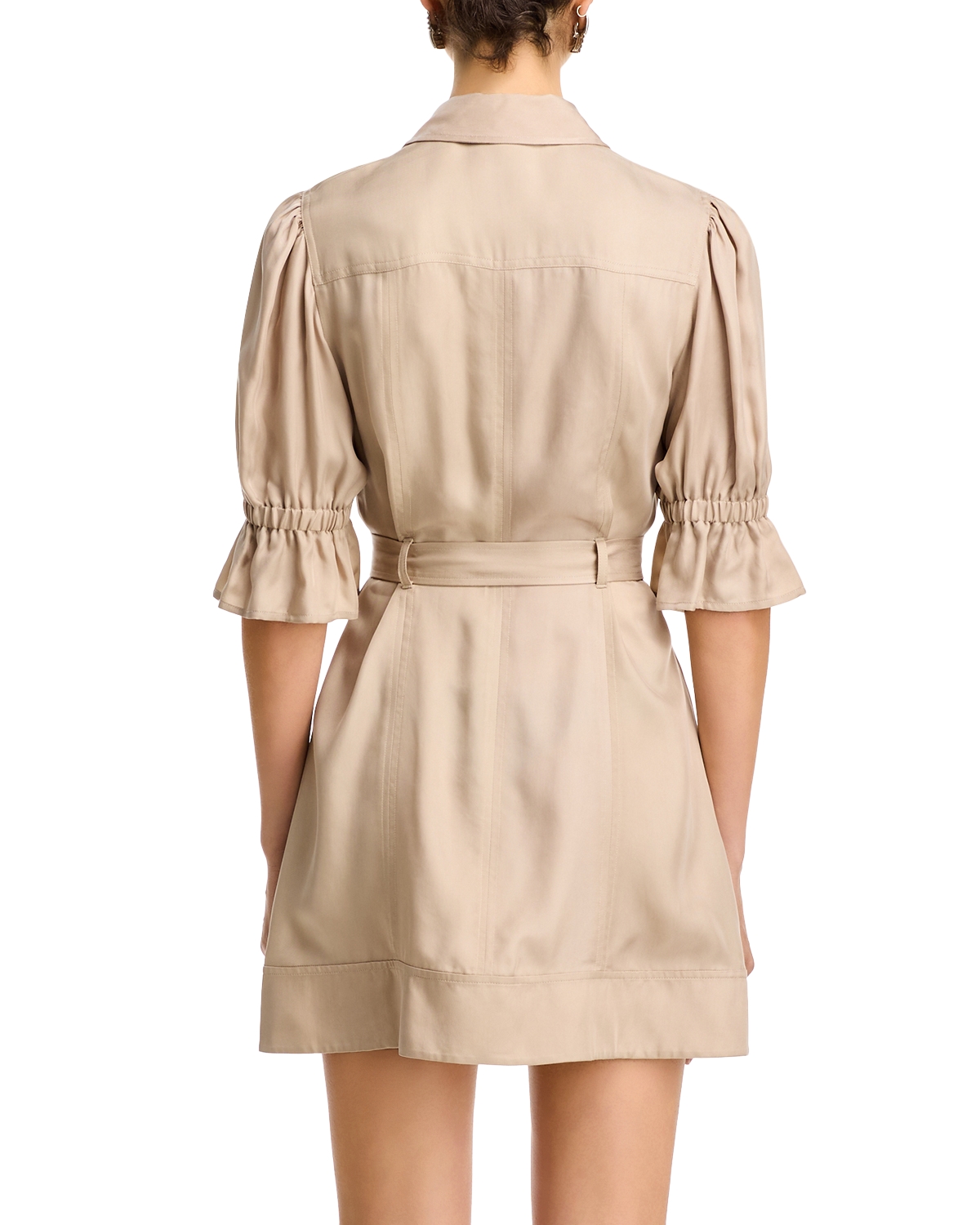 Cinq A Sept - Cinq a Sept Holly Front Zip Collared Mini Dress