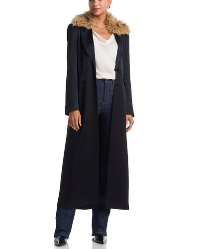 Cinq A Sept Cinq a Sept Jyn Faux Fur Collar Coat