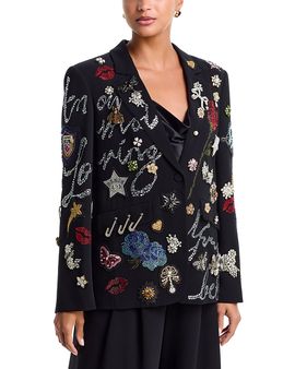 Cinq A Sept Cinq a Sept Kael Sequined Embroidered Blazer