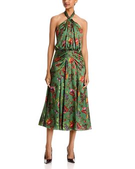 Cinq A Sept Cinq a Sept Kaily Floral Halter Neck Dress