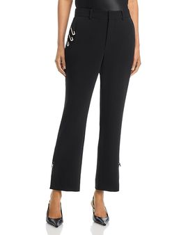 Cinq A Sept Cinq a Sept Kerry Rhinestone Pin Cropped Pants