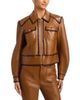 Cinq A Sept Cinq a Sept Kimmy Whipstitch Faux Leather Jacket - 3