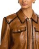 Cinq A Sept Cinq a Sept Kimmy Whipstitch Faux Leather Jacket - 6