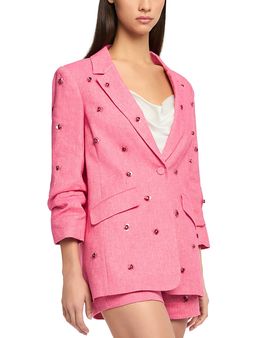 Cinq A Sept Cinq a Sept Linen & Cotton Wildflower Pailette Kylie Blazer