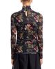 Cinq A Sept Cinq a Sept Love Letter Shirred Floral Mesh Turtleneck - 3