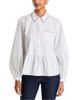 Cinq A Sept Cinq a Sept Nyomi Striped Peplum Top - 1