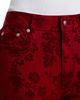Cinq A Sept Cinq a Sept Paisley Flocked Stevie High Leg Jeans in Rougewood - 5