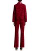 Cinq A Sept Cinq a Sept Paisley Flocked Stevie High Leg Jeans in Rougewood - 6