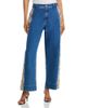 Cinq A Sept Cinq a Sept Patchwork Zoe High Rise Barrel Jeans in Saphir - 1