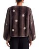 Cinq A Sept Cinq a Sept Pearl Drop Rhinestone Embellished Faux Fur Coat - 3