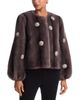 Cinq A Sept Cinq a Sept Rhinestone Dahlia Faux Fur Benson Coat - 6