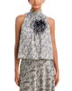 Cinq A Sept Cinq a Sept Romee Trompe L'oeil Lace Feather Top - 1