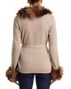 Cinq A Sept Cinq a Sept Sandy Wool Blend Faux Fur Trim Cardigan - 3