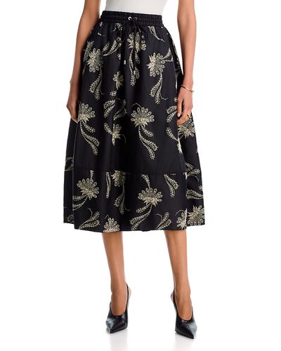 Cinq A Sept Cinq a Sept Sirani Embellished Paisley Fan Skirt