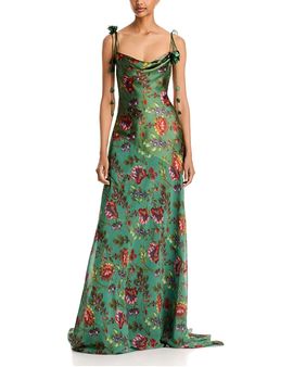 Cinq A Sept Cinq a Sept Vionette Floral Cowl Neck Gown