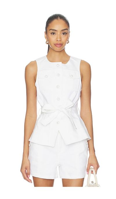 Cinq A Sept Cinq a Sept White Denim Reenee Vest