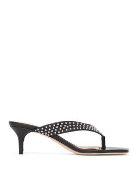 Cinq A Sept Cinq a Sept Women's Frankie Studded Leather Thong Sandals