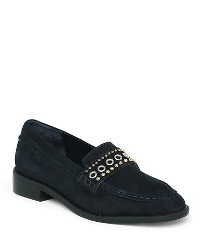 Cinq A Sept Cinq a Sept Women's Gretta Suede Mixed Hardware Loafers