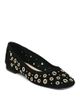 Cinq A Sept Cinq a Sept Women's Ivy Mixed Hardware Suede Ballet Flats - 1