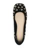 Cinq A Sept Cinq a Sept Women's Ivy Mixed Hardware Suede Ballet Flats - 3