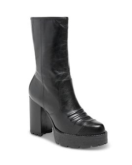 Cinq A Sept Cinq a Sept Women's Marley Leather Lug Sole Platform Boots