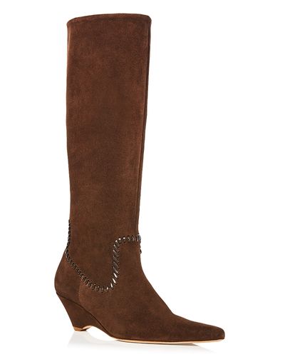 Cinq A Sept Cinq a Sept Women's Marta Stitched Suede Knee High Boots