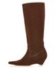 Cinq A Sept Cinq a Sept Women's Marta Stitched Suede Knee High Boots - 5