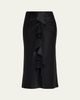 Cinq a Sept Cynthia Silk Midi Skirt - 1