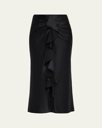 Cinq a Sept Cynthia Silk Midi Skirt