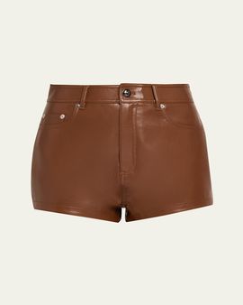 Cinq a Sept Dani Vegan Leather Shorts