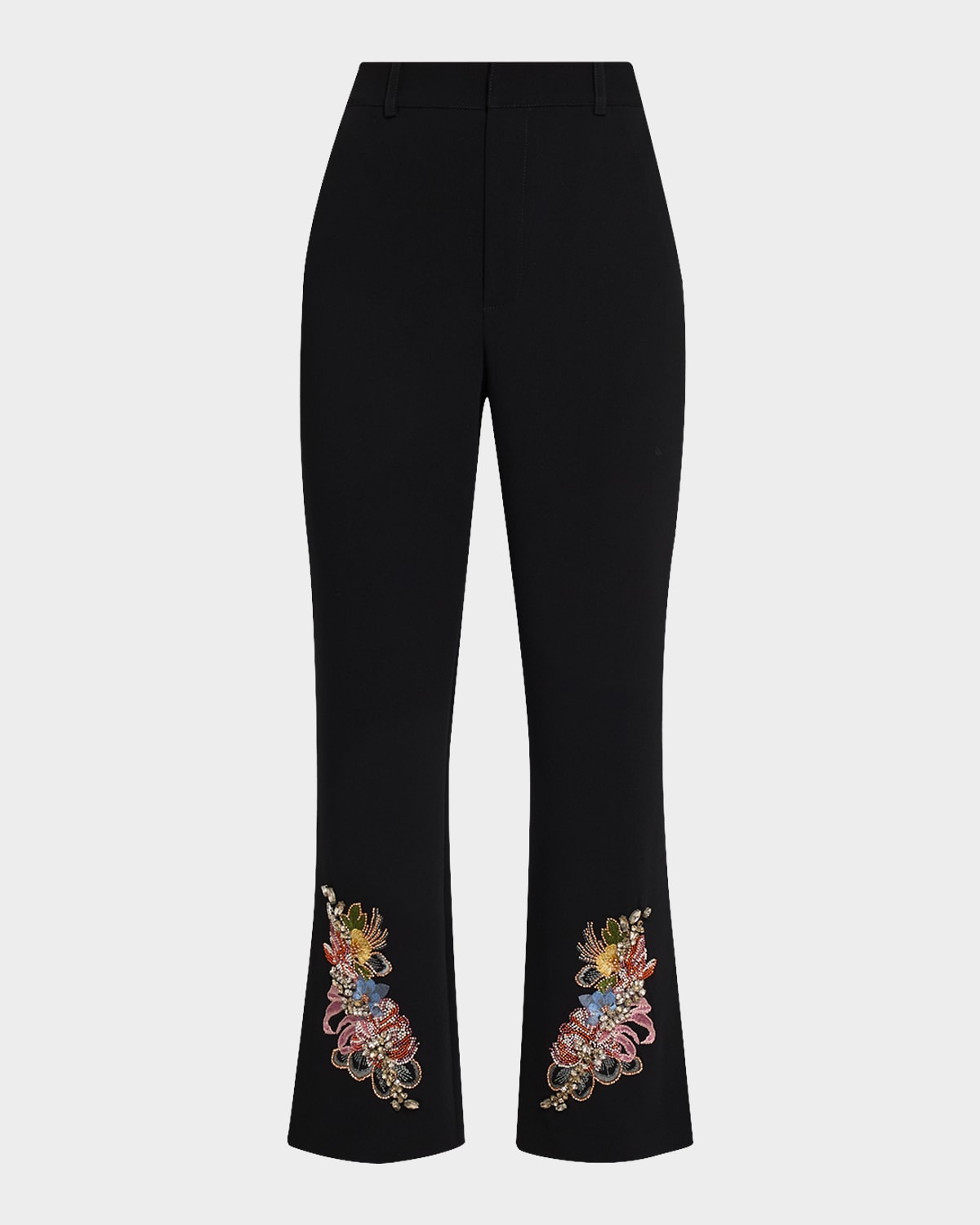 Cinq a Sept Floral Border Cropped Trousers