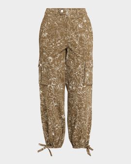 Cinq a Sept Garden Doodle Cargo Pants