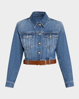 Cinq a Sept Graciel Denim Jacket with Belt