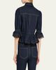 Cinq a Sept Guipure Lace Denim Jacket - 3