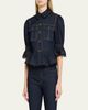 Cinq a Sept Guipure Lace Denim Jacket - 4