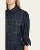 Cinq a Sept Guipure Lace Denim Jacket - 5