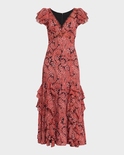 Cinq a Sept Hendrix Paisley Maxi Dress
